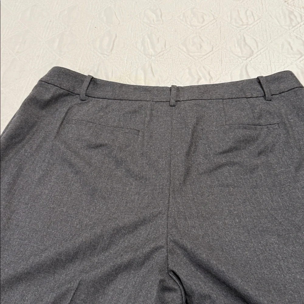 NWT Talbots Gray Italian Wool Wide Legs Dress Pants Women's 18 fully lined - Picture 11 of 11